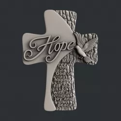 3d STL models for CNC cross Hope 3D model