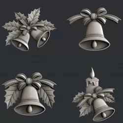 3d STL models for CNC router bell 3D model