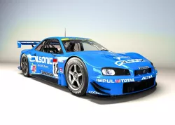 A Nissan R34 GT-R GT500 competition car Low-poly  3D model