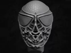 Alien Bust Model Low-poly  3D model