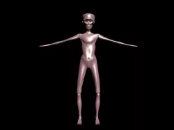 Alien Low-poly  3D model