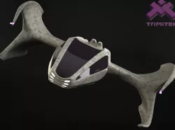 Alien Spaceship - small fighter 3D model