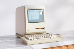 An old white computer 3D model
