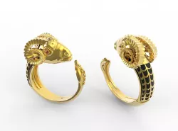 Anel Bode - Goat Ring 3D model