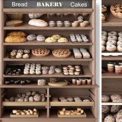 Bakery products 3D model