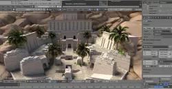 Blender Scene exterior map 3D model