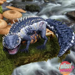 Blue Gecko Monster Low-poly  3D model