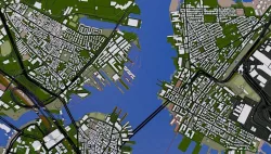 Boston City Low-poly  3D model