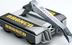 Bronco Fighting Robot Low-poly  3D model