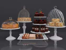Cake bar Peanut and Honey cake 3D model