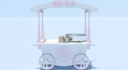 Candy Floss Cart 3D model
