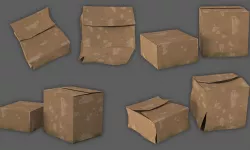 cardboard box 3D model