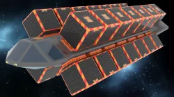 Cargo Spaceship Low-poly  3D model