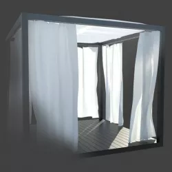Caribbean gazebo 3D model