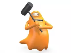 Cartoon Ghost 3D model