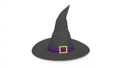 Cartoon Witch Hat 3D model