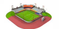 Cashman Field Stadium Low-poly  3D model