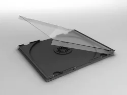 CD DVD Jewel Case Low-poly  3D model