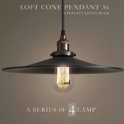 Chandelier Loft Cone Pendant 36 3D model