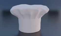 Chef hat 3D model