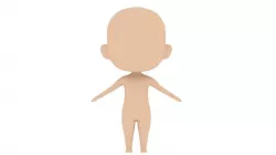 Chibi Basemesh Low-poly  3D model