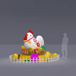 chicken 3D model