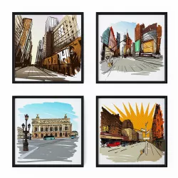 City drawings  3D model