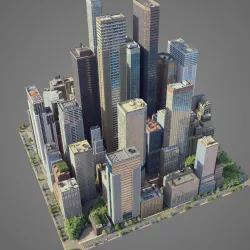 City S7 Low-poly  3D model