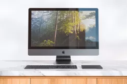 Computer all-in-one with keyboard and trackpad 3D model