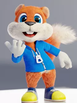 Conker The Squirrel  3D model