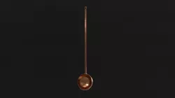 Copper spoon 01 Low-poly  3D model