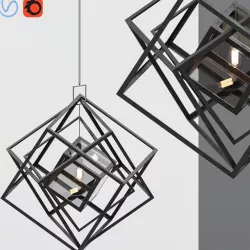 Cubist Small Chandelier 3D model