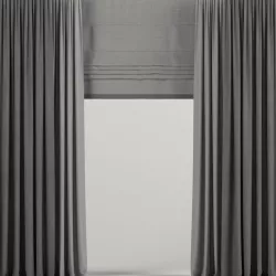 Dark curtains with Roman 3D model
