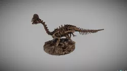 Dinosaur Fossil Statue 3D model