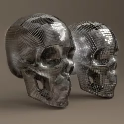  Disco Skull 3D model