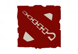 dota 2 pudge style logo 3D model