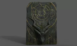 Dragon Door Low-poly  3D model
