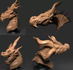 Dragon Head  3D Model Collection
