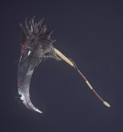 Dragon Scythe weapon Low-poly  3D model