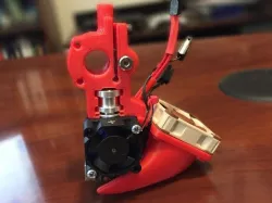 E3D v6 40 mm Fan Duct and Extruder for MakerGear M2