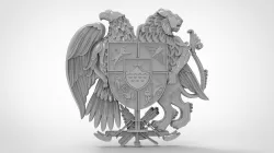 Eagle Emblem 3d stl models for artcam and aspire 3D model