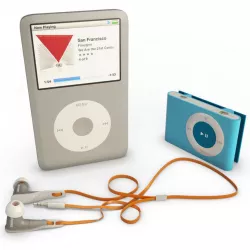 Earphone and Mp3 3D model
