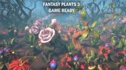 Fantasy plants 3 Low-poly  3D model