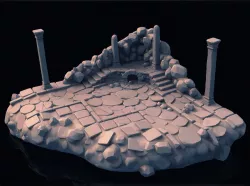 Fantasy Ruin 3D model
