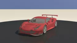 Ferrari 488 gt3 Low-poly  3D model