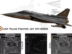 Fighter Jet Low-poly  3D model