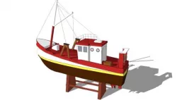 Fishing boat 3D model