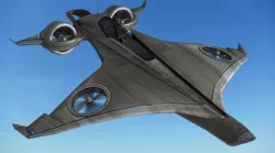 FLY Game-Ready - BAC Batwing Helicopter Low-poly  3D model