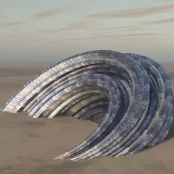 Futuristic building 3D model