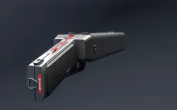 Futuristic DX-12 Punisher Shotgun SCIFI 3D model